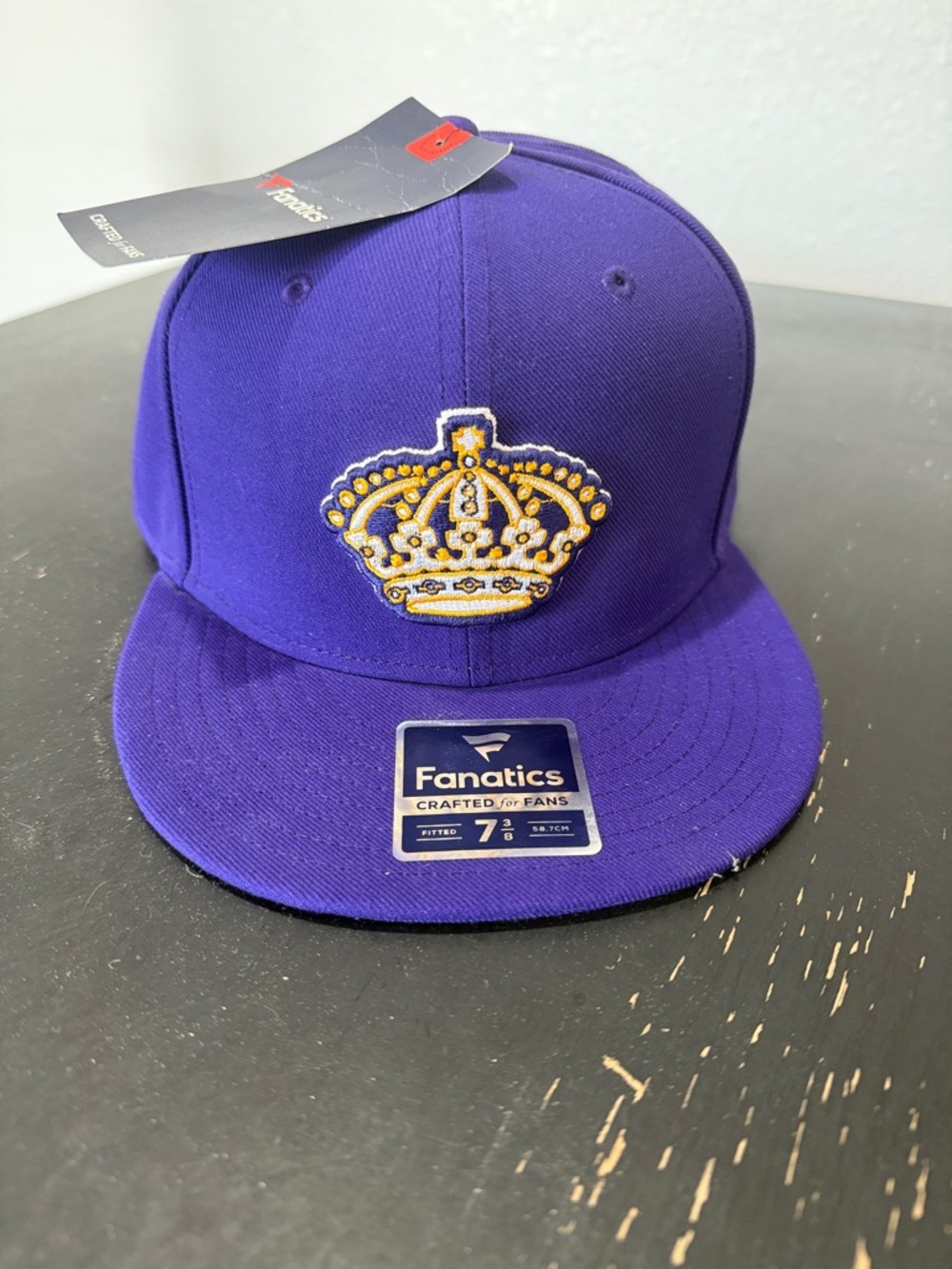 LA Kings Purple Crown Fitted Hat
